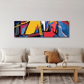 Obraz - Abstrakcja mężczyzn (170x50 cm)