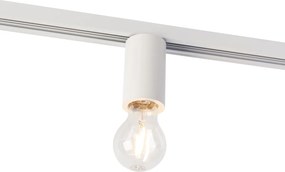 Oprawa E27 z zawieszeniem szynowym do szyny jednofazowej biała - Jeana
