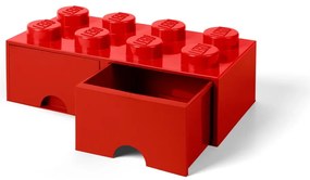 Czerwony pojemnik z 2 szufladami LEGO®