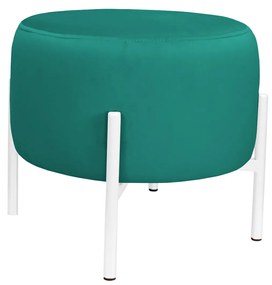 Pufa OLA LOFT ławka podnóżek metal biała MG20