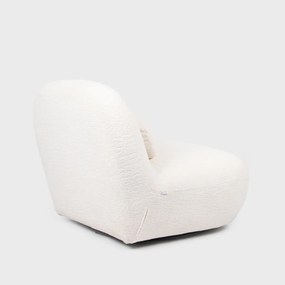 Designerski fotel do salonu Nordvik, kolor ecru
