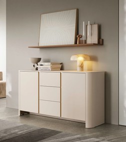 Kaszmirowa długa komoda z 3 szufladami M3-P98