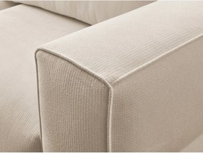 Beżowa rozkładana/ze schowkiem sofa 265 cm Ezechiel – Bobochic Paris