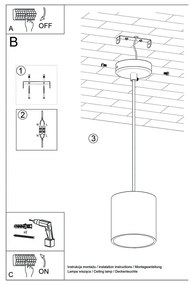 Biała lampa wisząca Nice Lamps Roda