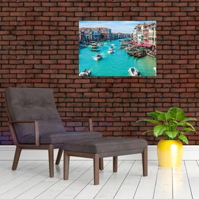 Obraz na szkle  - Canal Grande, Wenecja, Włochy (70x50 cm)
