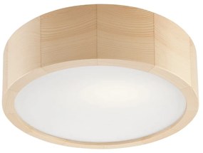 Jasnobrązowa lampa sufitowa ze szklanym kloszem ø 27 cm Eveline – LAMKUR