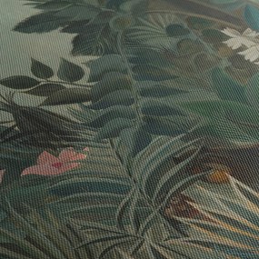 Obraz - Henri Rousseau, The Equatorial Jungle, reprodukcje (z zegarem) (90x30 cm)