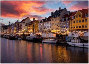 Obraz - Nyhavn, Kopenhaga (70x50 cm)