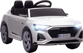 AIYAPLAY Elektryczny Samochód dla Dzieci Audi Q8 12V, Sterowanie Pilotem, Światła, Muzyka, Biały