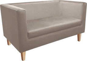 Sofa Monaco : Kolor nogi - Drewno, Kolor tkaniny - VELVET - MG09, Typ tkaniny - Velvet, Wysokość nogi - 15 cm