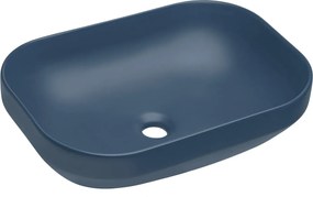 Granatowa prostokątna umywalka ceramiczna C7-E10