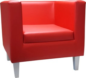 Fotel Monaco tkanina Eko-skóra : Kolor nogi - Biała, Kolor tkaniny - EKO-SKÓRA - 15D, Wysokość nogi - 20 cm