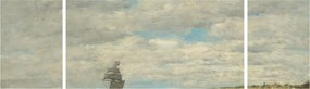 Obraz - Eugène Boudin, Coast of Brittany, reprodukcje (170x50 cm)