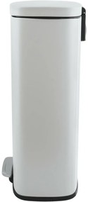 Spirella Kosz na śmieci z pedałem soft-close Akira 30 l, matowy biały, 30 l