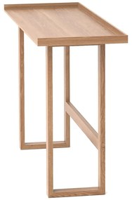 Biurko z litego drewna dębowego Wireworks Slim