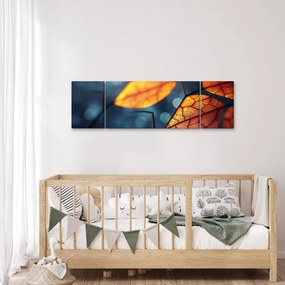 Obraz - Tekstura liści (170x50 cm)
