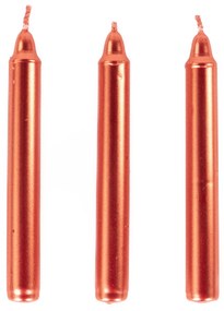 Metaliczne świece stołowe z parafiny, 10 cm