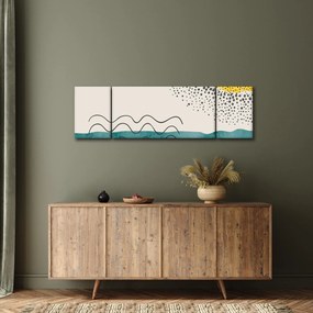 Obraz - Abstrakcyjny obraz plaży N⁰1 (170x50 cm)
