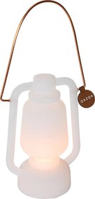 Lampa stołowa akumulatorowa 22 cm IP44 biała - Storm Mini
