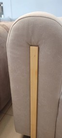 Sofa Beżowa, tapicerowana tkaniną 180/90/75 cm BOWEN