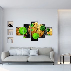 Obraz abstrakcji - Kule (125x70 cm)