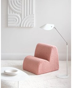 Różowy fotel dziecięcy z materiału bouclé Cloud – Wigiwama