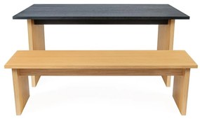 Stół z blatem w dekorze dębu 90x160 cm Stripe – Woodman