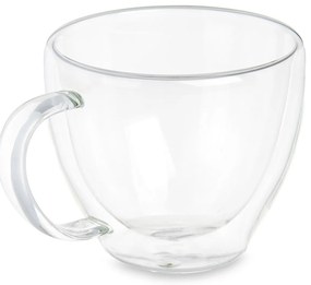 Zestaw szklanek termicznych do kawy lub herbaty, podwójne ścianki, 6 filiżanek, 140 ml