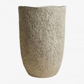 Doniczka Z Cementu Nuria Ø35 Cm - ↑55 Cm & Piaskowy Brąz - Sklum