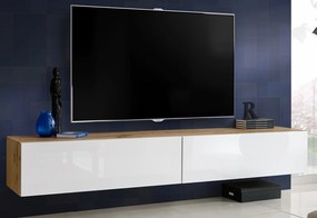 Wisząca szafka pod telewizor T34-200 z frontami w połysku