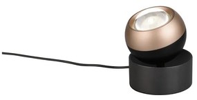 Lampa stołowa LED w czarno-brązowym kolorze (wysokość 14 cm) Orbit – Trio Select