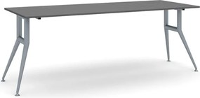 Stół konferencyjny do biura WIDE, 220x80 cm, grafit
