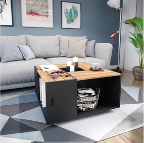 Stolik kawowy antracyt 80x80x43 anton