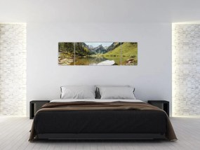 Obraz - Seealpsee, jezioro w Szwajcarii (170x50 cm)