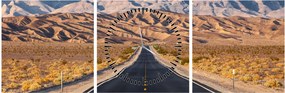 Obraz - Death Valley, Kalifornia, USA (z zegarem) (90x30 cm)
