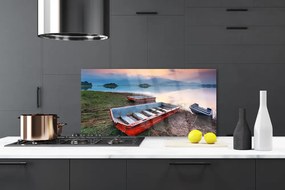 Panel nad blat kuchenny Łódź Rybacka Na Spokojnej Wodzie