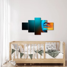 Obraz - Błyszcząca twarz (125x70 cm)