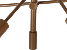 Industrialna lampa wisząca ciemny brąz 6-świateł - Sydney