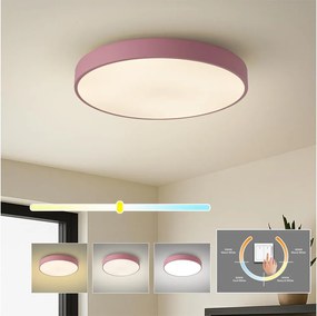 Brilagi - LED lampa sufitowa POOL LED/60W/230V 3000/4000/6000K 50 cm różowa