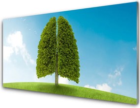 Dekor Szklany do Kuchni Zielone Płuca Natury