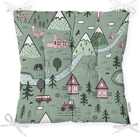 Poduszka na krzesło z domieszką bawełny Minimalist Cushion Covers Village, 40x40 cm