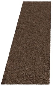 Ciemnobrązowy chodnik 80x250 cm Fluffy – Ayyildiz Carpets