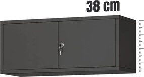 Nadstawka do szaf biurowych Jan Nowak 90x40x38 cm Ewa antracyt