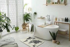 Dywanik łazienkowy antypoślizgowy Dywanik łazienkowy antypoślizgowy Mapa świata