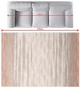 Dywan Softness cream/nude rose 160x230cm
