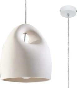 Biała minimalistyczna lampa wisząca M8-E53