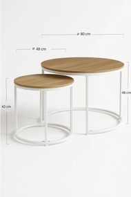 Zestaw 2 stolików Renty Center