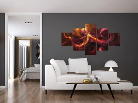 Obraz - Ośmiornica, obraz olejny (125x70 cm)
