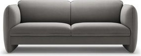 Ciemnoszara aksamitna sofa 204 cm Georgia – Micadoni