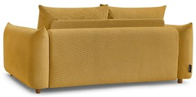 Żółta rozkładana sofa 214 cm Ernest – Bobochic Paris